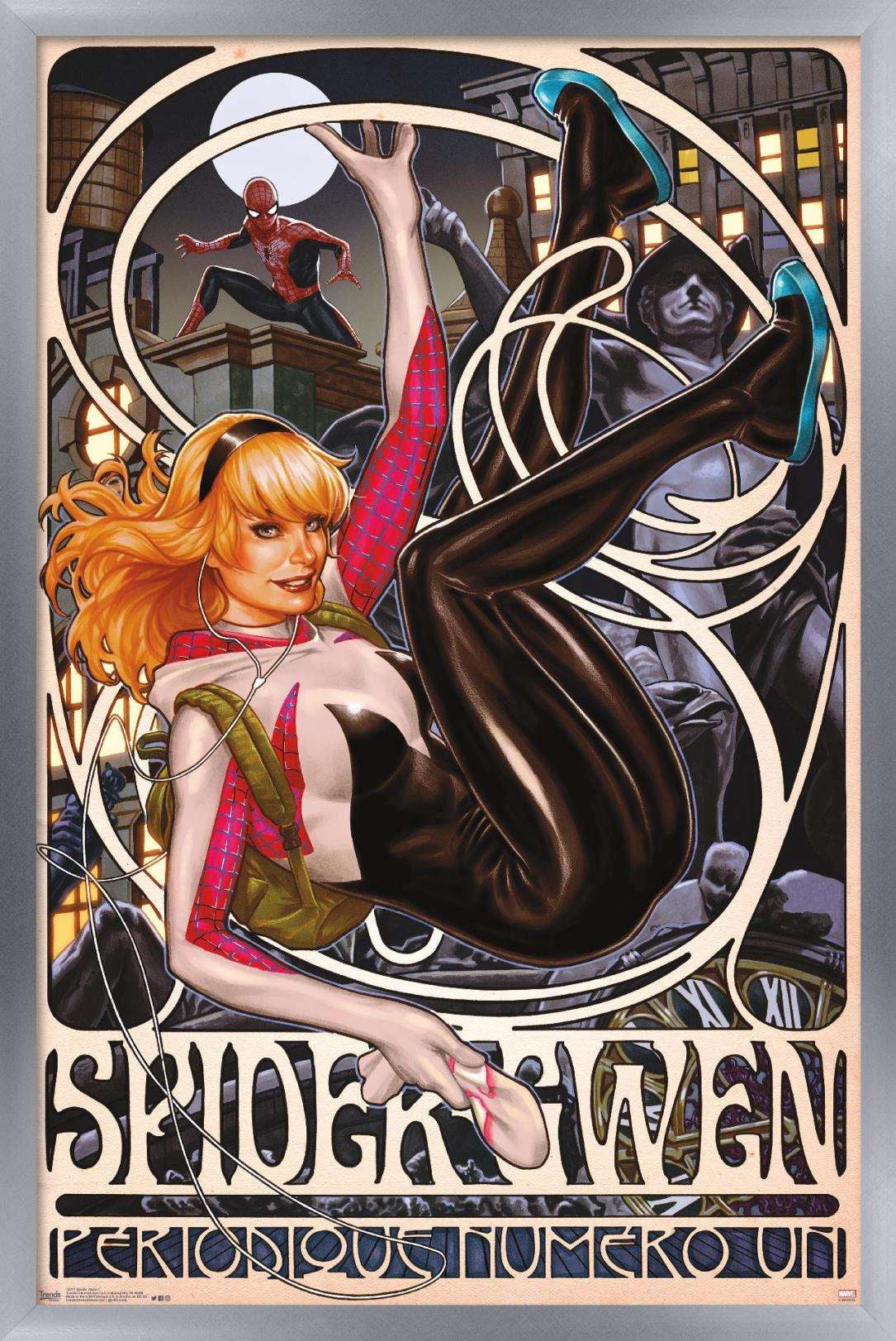 Marvel Comics - Spider-Gwen - Cover #1 Wall Poster, 14.725" x 22.375", Framed