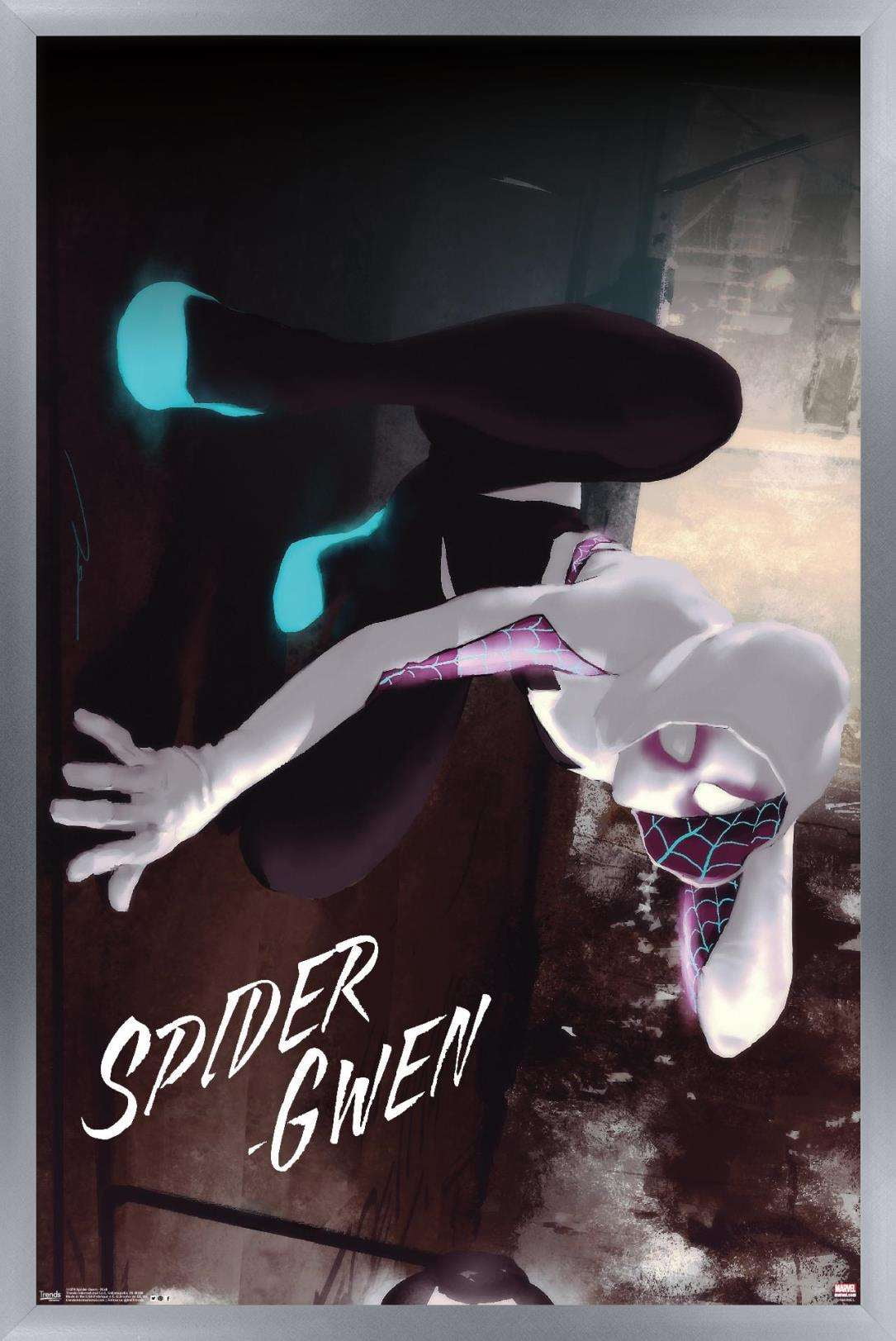 Marvel Comics - Spider-Gwen - Wall Wall Poster, 14.725" x 22.375", Framed