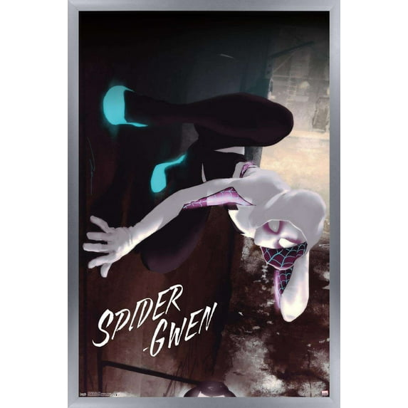 Marvel Comics - Spider-Gwen - Wall Wall Poster, 14.725" x 22.375", Framed