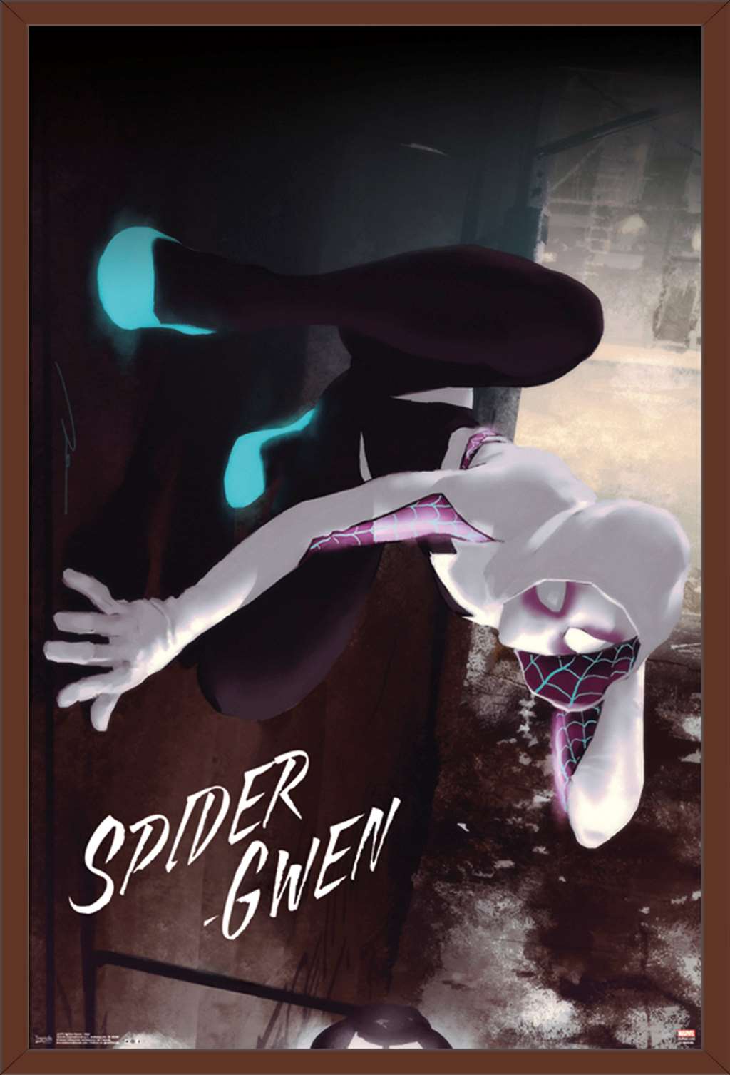 Marvel Comics - Spider-Gwen - Wall Wall Poster, 22.375" x 34", Framed