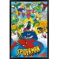 thumbnail image 1 of Marvel Comics - Spider-Man - 90s Animated Wall Poster, 14.725" x 22.375", Framed, 1 of 3