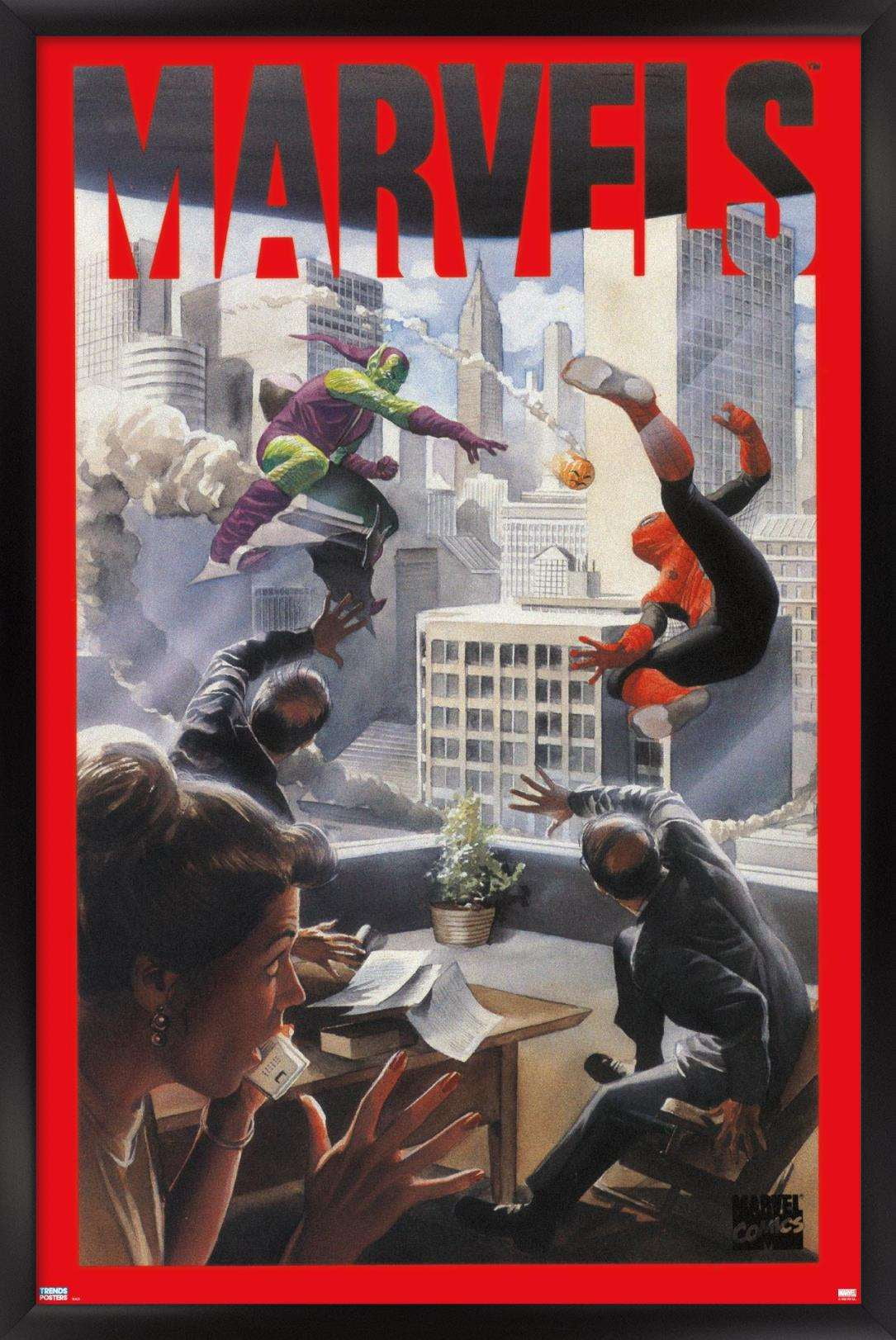 Marvel Comics - Spider-Man - Age of Marvels Wall Poster, 14.725" x 22.375", Framed