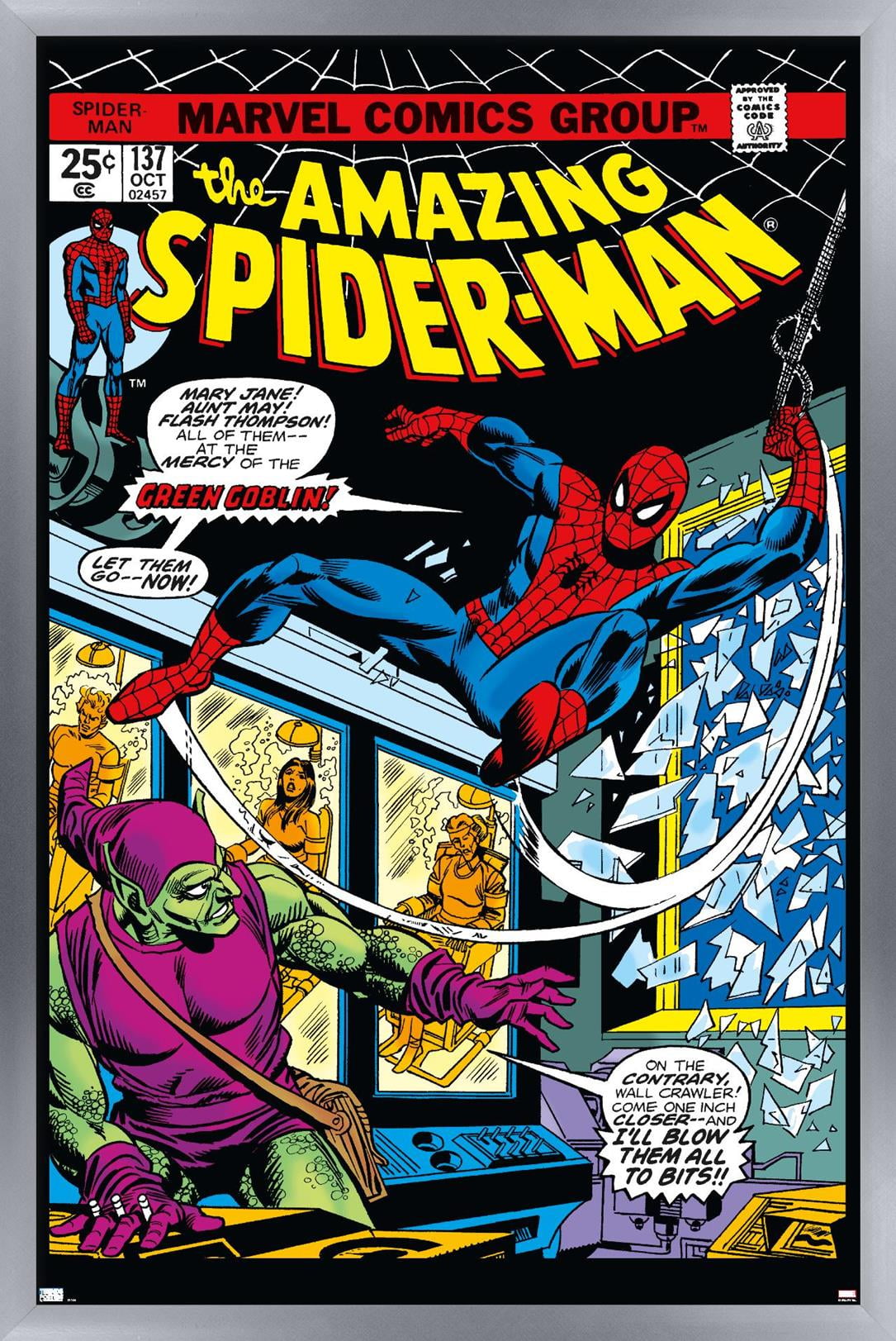 Marvel Comics - Spider-Man - Amazing Spider-Man #137 Wall Poster, 14.725" x 22.375", Framed