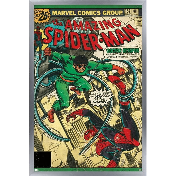 Marvel Comics - Spider-Man - Amazing Spider-Man #157 Wall Poster, 22.375" x 34", Framed