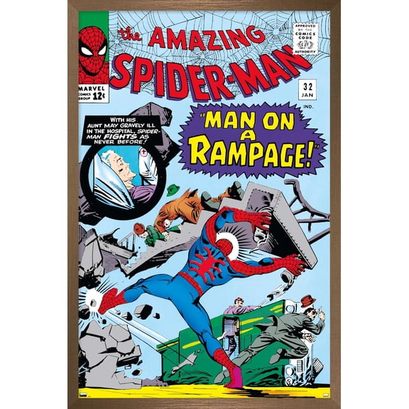Marvel Comics Spider-Man - Amazing Spider-Man #32 Wall Poster, 22.375" x 34" Framed