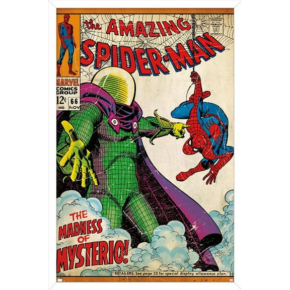 Marvel Comics - Spider-Man - Amazing Spider-Man #66 Wall Poster, 22.375" x 34", Framed