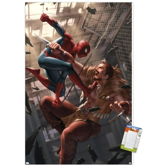 Marvel Comics - Spider-Man - Battle with Kraven Wall Poster, 22.375" x 34"