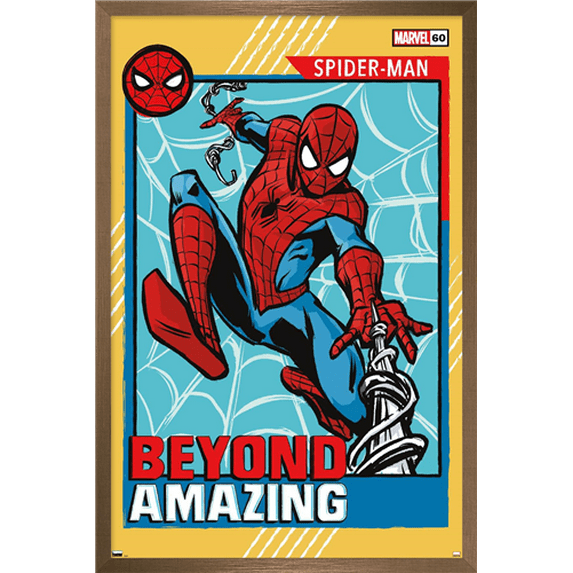 Marvel Comics - Spider-Man: Beyond Amazing - Card Wall Poster, 14.725" x 22.375" Framed