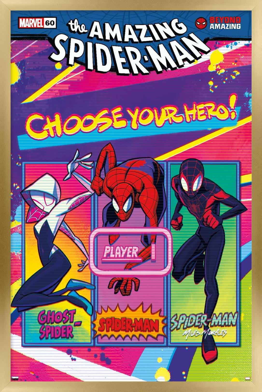 Trends International Marvel Spider-Man: Across The Spider-Verse - Masks One  Sheet Wall Poster, 22.37 x 34.00, Unframed Version