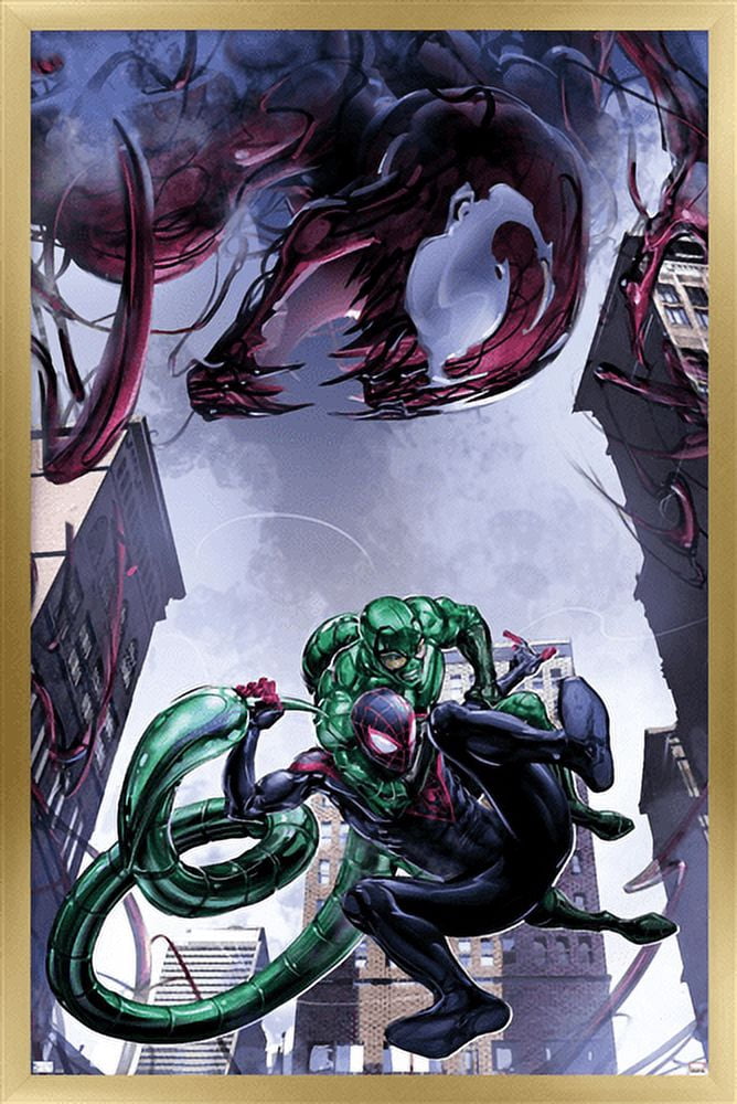 Marvel Comics - Spider-Man, Carnage, Scorpion - Absolute Carnage Miles Morales #1 Wall Poster, 22.375" x 34", Framed