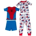 thumbnail image 1 of Marvel Comics Spider-Man Costume  and  AOP 4-Piece Pajama Set-Size 10, 1 of 2