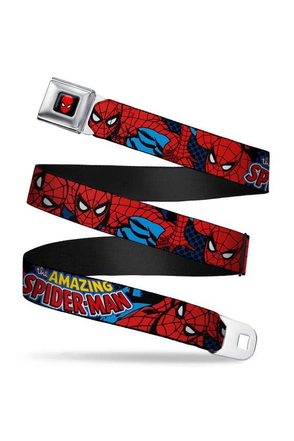 Marvel Comics Spider Man Full Color Amazing Spider Man Webbing Seatbelt Seatbelt Belt Standard