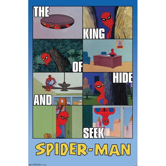 Marvel Comics - Spider-Man - Hide and Seek Wall Poster, 14.725" x 22.375"