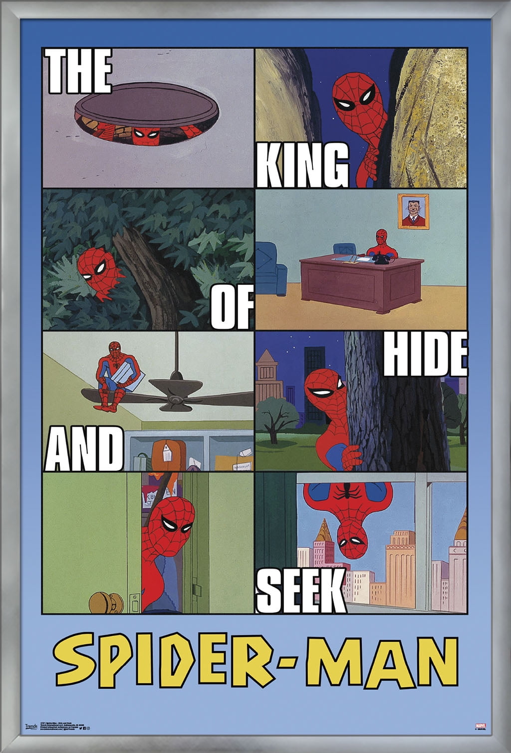 Marvel Comics - Spider-Man - Hide and Seek Wall Poster, 22.375" x 34", Framed