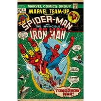 Marvel Comics Spider-Man - Iron Man Marvel Team-Up #9 Wall Poster, 22.375" x 34"