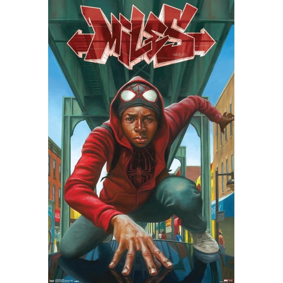 Marvel Comics - Spider-Man - Miles Wall Poster, 14.725" x 22.375"