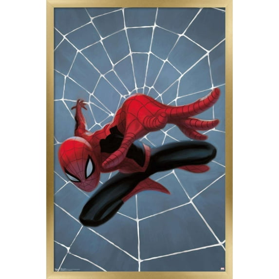 Marvel Comics - Spider-Man - Minimalist Wall Poster, 14.725" x 22.375", Framed