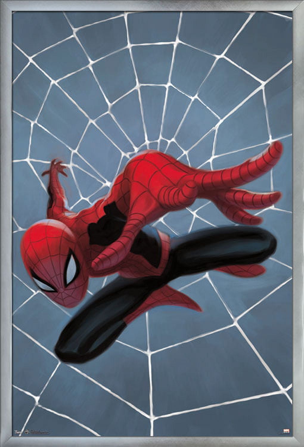 Marvel Comics - Spider-Man - Minimalist Wall Poster, 22.375" x 34", Framed