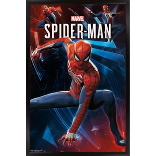 Marvel's Spider-Man PS4 Framed Print Ad/Poster Official Authentic Video  Game Art