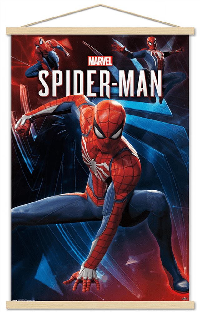 Marvel Comics - Spider-Man - Poses Wall Poster with Wooden