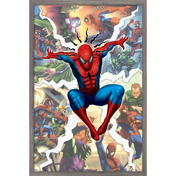 Marvel Comics - Spider-Man - Rivals Wall Poster, 14.725" x 22.375", Framed