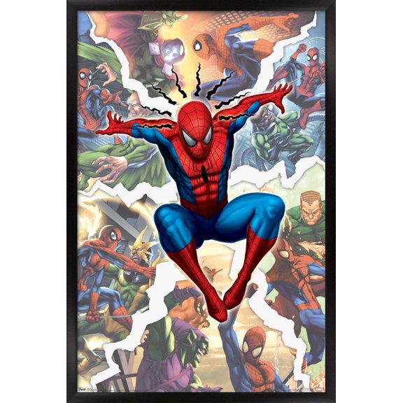 Marvel Comics - Spider-Man - Rivals Wall Poster, 14.725" x 22.375", Framed