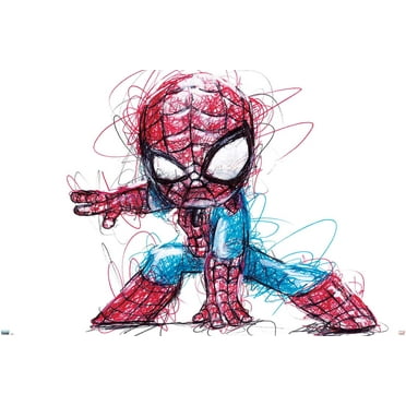 Marvel Comics - Spider-Man - Sketch Wall Poster, 22.375" x 34"