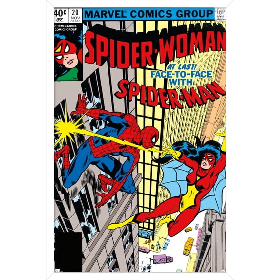 Marvel Comics - Spider-Man - Spider-Woman #20 Wall Poster, 14.725" x 22.375", Framed