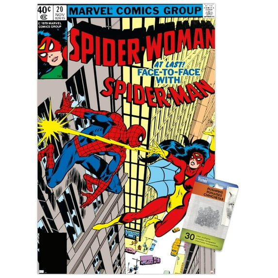 Marvel Comics - Spider-Man - Spider-Woman #20 Wall Poster with Pushpins, 14.725" x 22.375"