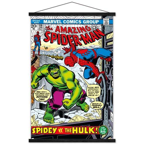 Marvel Comics Spider-Man - The Amazing Spider-Man #119 Wall Poster with Magnetic Frame, 22.375" x 34"
