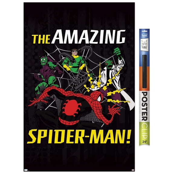 Marvel Comics Spider-Man - Villains Web Wall Poster, 22.375" x 34"