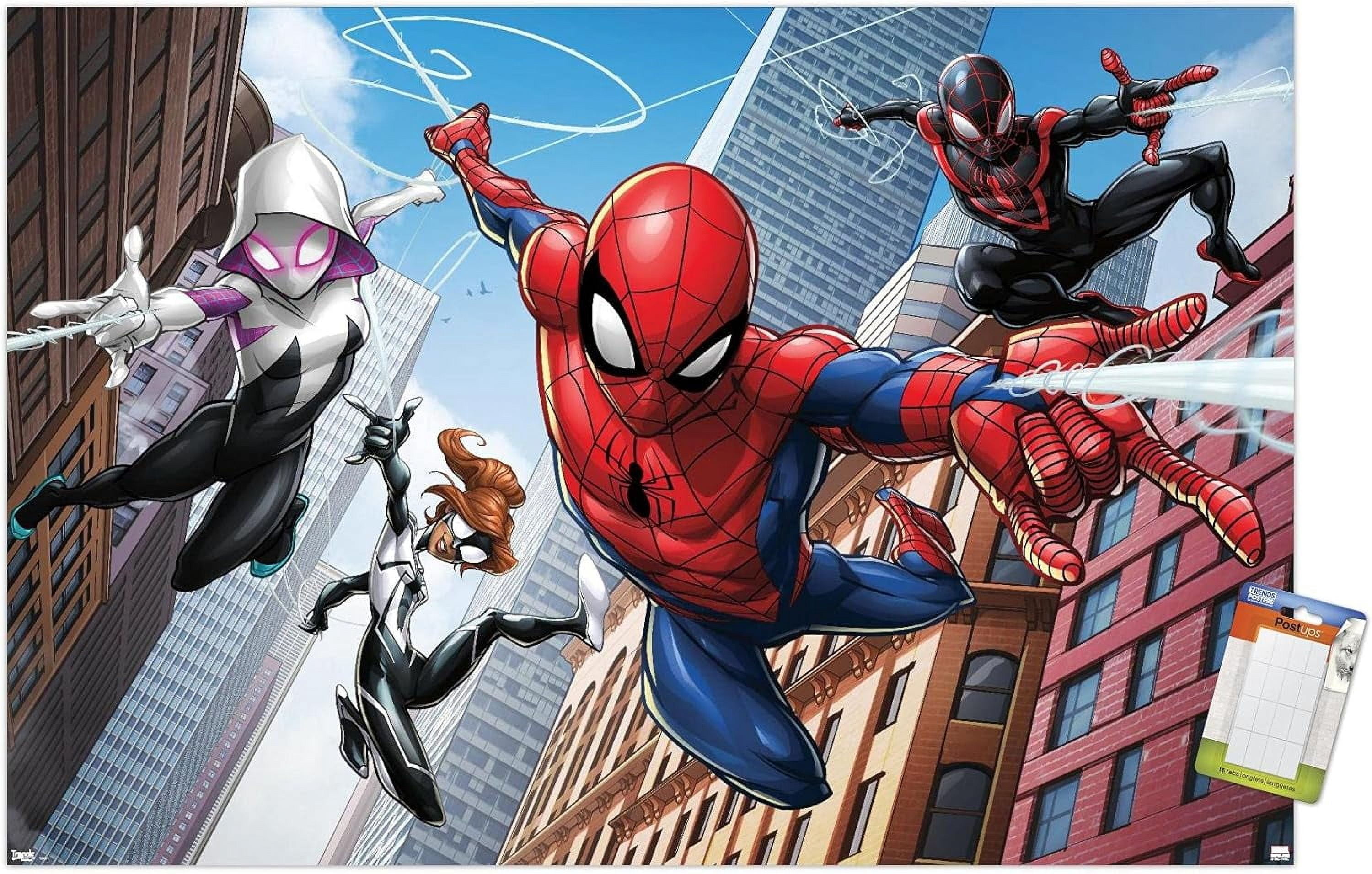 Web Teme Comics Marvel Comics Spider-Man Web Heroes Wall Poster, 22.375