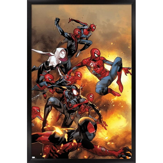 Marvel Comics - Spider-Verse - The Amazing Spider-Man #13 Wall Poster, 14.725" x 22.375", Framed