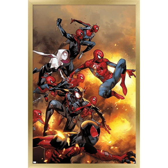 Marvel Comics - Spider-Verse - The Amazing Spider-Man #13 Wall Poster, 22.375" x 34", Framed