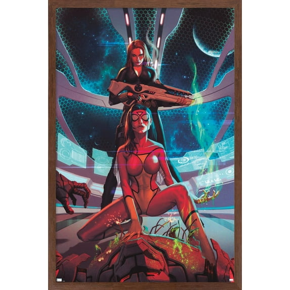 Marvel Comics - Spider Woman - Avengers Assemble #19 Wall Poster, 14.725" x 22.375", Framed