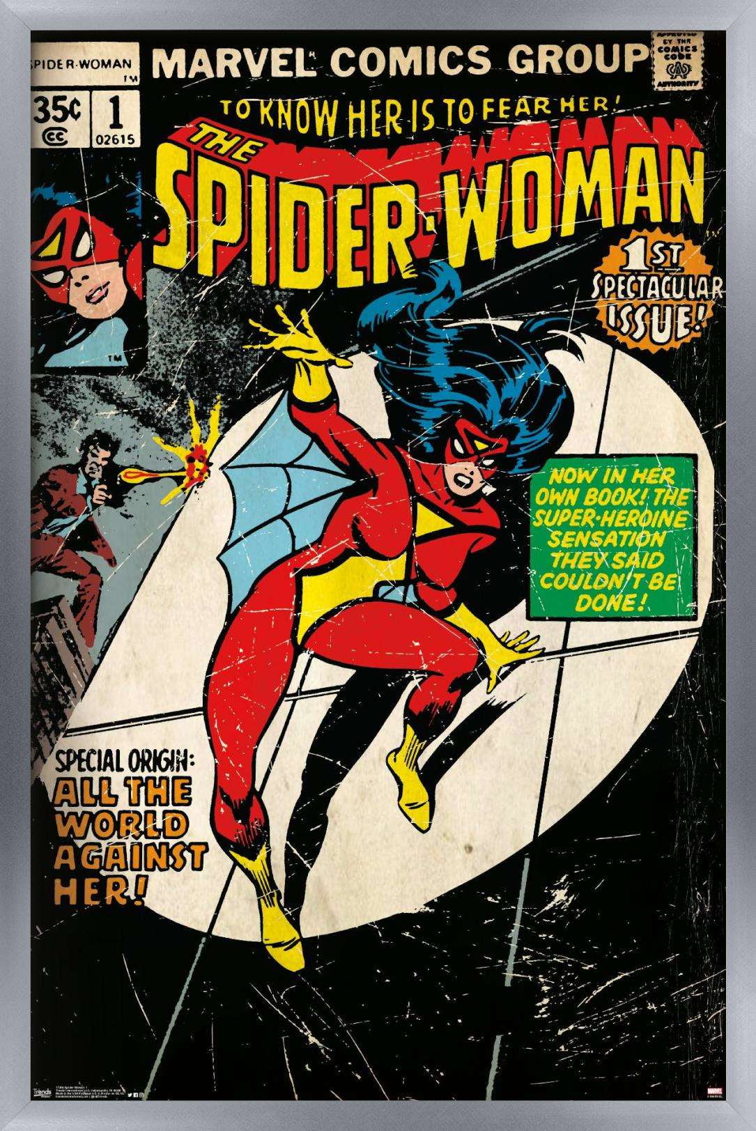 Marvel Comics - Spider-Woman - Cover #1 Wall Poster, 14.725" x 22.375", Framed