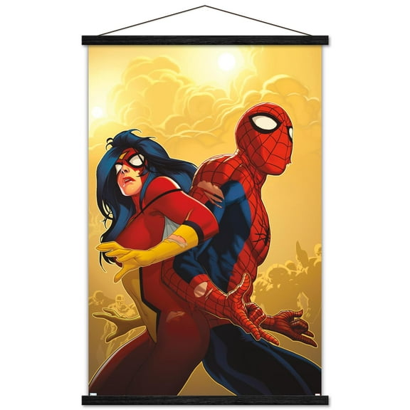 Marvel Comics - Spider Woman - New Avengers #59 Wall Poster with Wooden Magnetic Frame, 22.375" x 34"