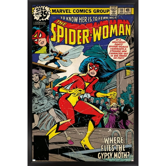 Marvel Comics - Spider-Woman - Spider-Woman #10 Wall Poster, 14.725" x 22.375", Framed