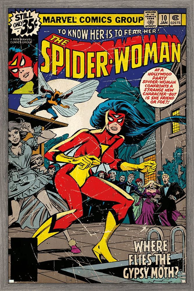 Marvel Comics - Spider-Woman - Spider-Woman #10 Wall Poster, 14.725" x 22.375", Framed