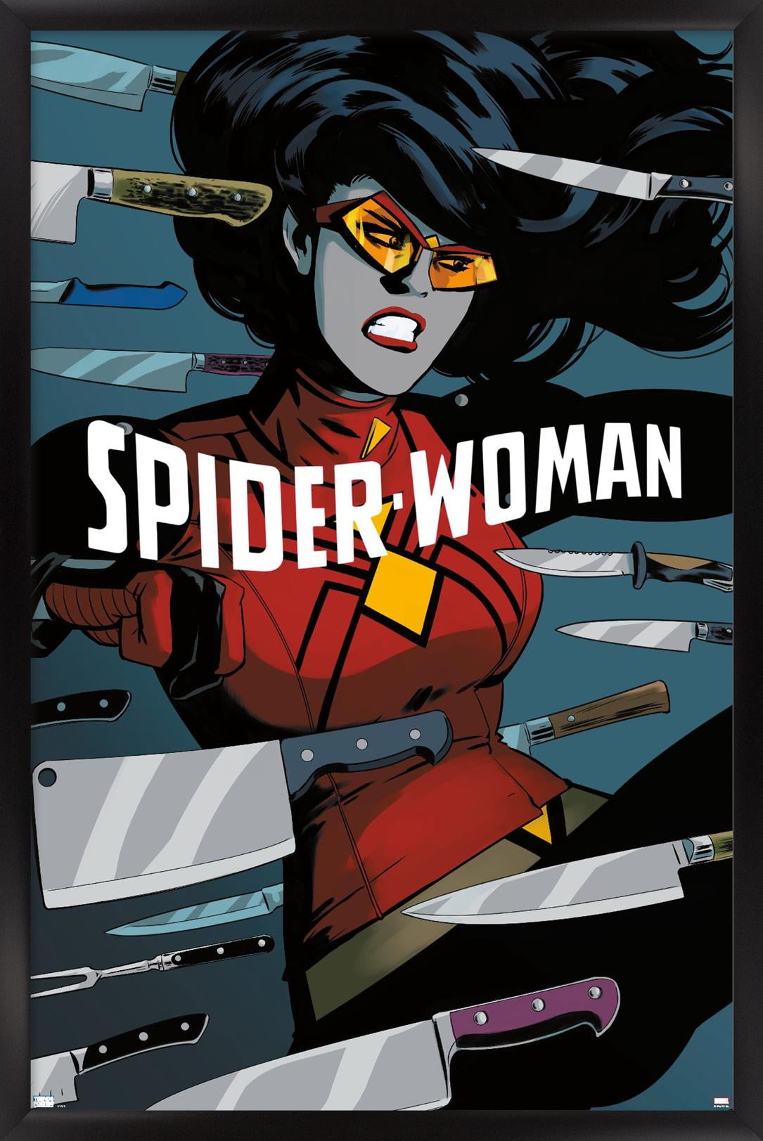 Marvel Comics - Spider Woman - Spider-Woman #6 Wall Poster, 22.375" x 34", Framed