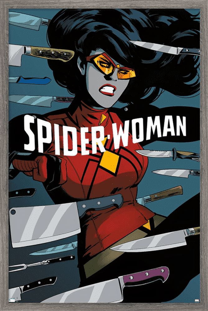 Marvel Comics - Spider Woman - Spider-Woman #6 Wall Poster, 22.375" x 34", Framed