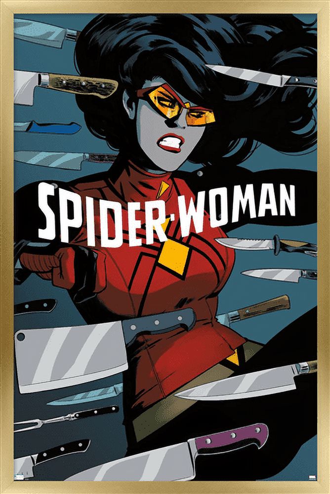 Marvel Comics - Spider Woman - Spider-Woman #6 Wall Poster, 22.375" x 34", Framed