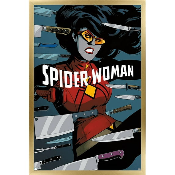Marvel Comics - Spider Woman - Spider-Woman #6 Wall Poster, 22.375" x 34", Framed