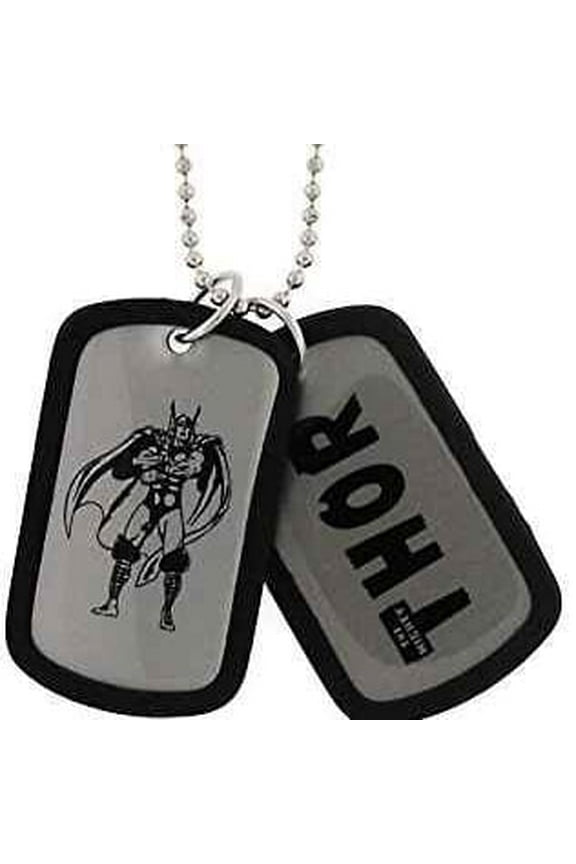 Comics Standing Black Necklace Pendant