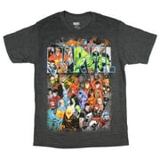 Marvel Comics T Shirt Men's Cartoon Comic Book Universe Characters Tee Large
