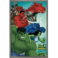 thumbnail image 1 of Marvel Comics TV - Hulk And The Agents Of Smash Wall Poster, 14.725" x 22.375", Framed, 1 of 3