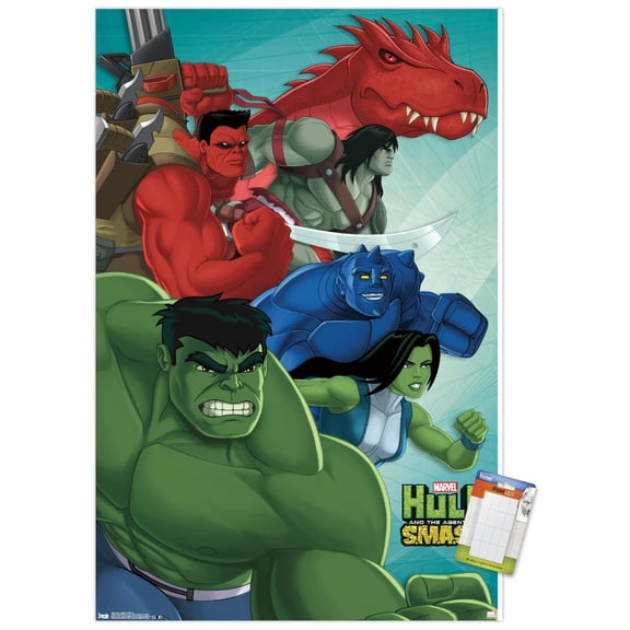 Marvel Comics TV - Hulk And The Agents Of Smash Wall Poster, 22.375" x 34"