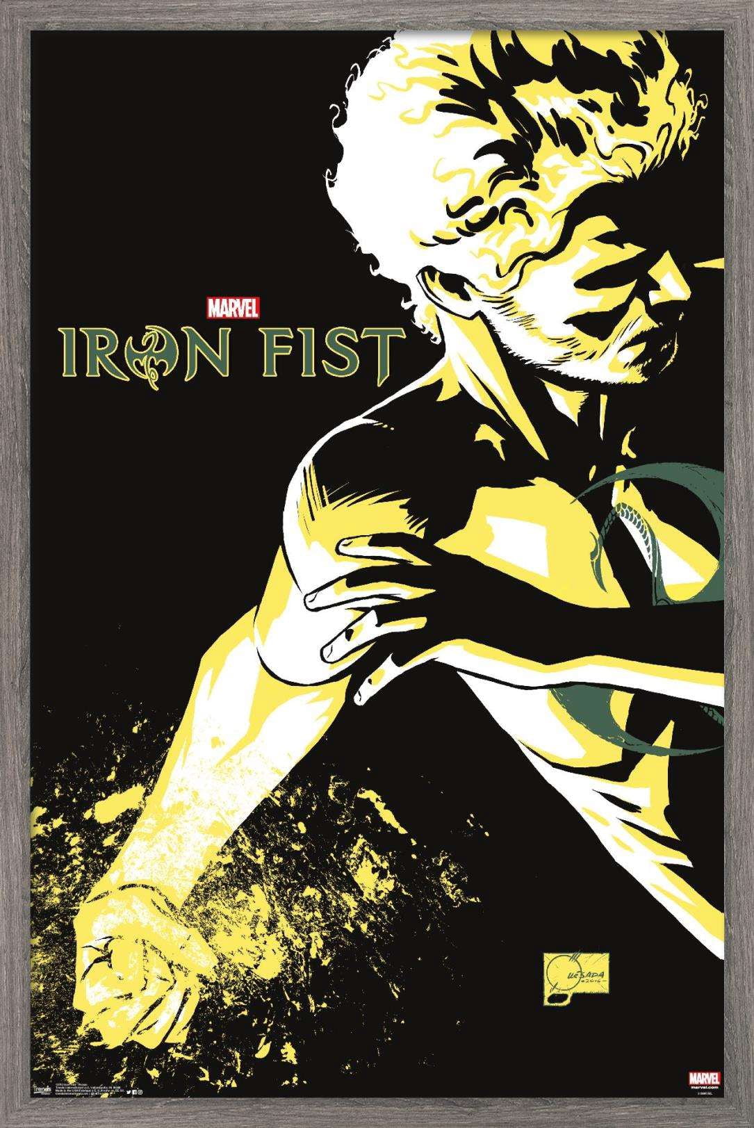 Marvel Comics TV - Iron Fist - Promo Wall Poster, 14.725" x 22.375", Framed