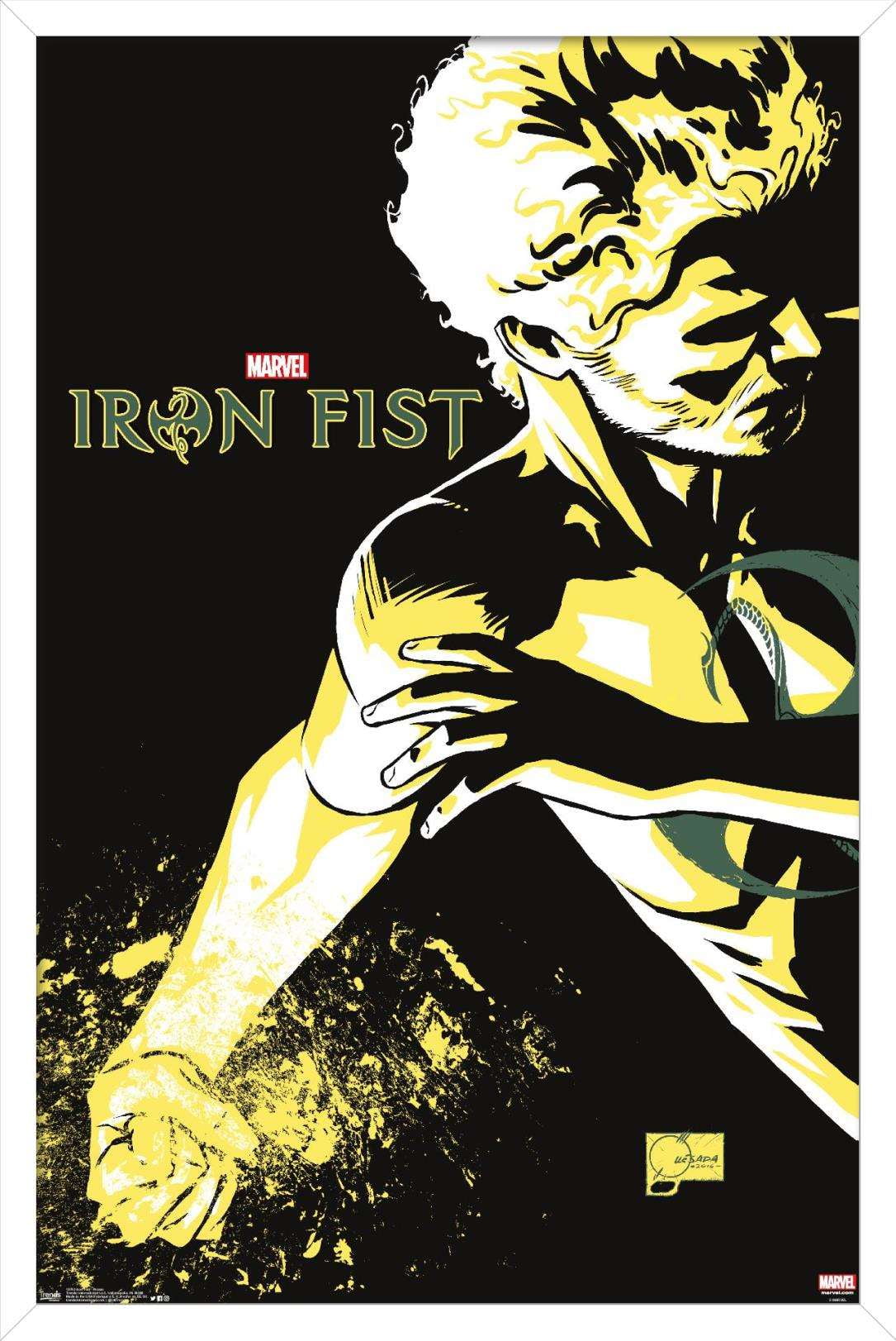 Marvel Comics TV - Iron Fist - Promo Wall Poster, 22.375" x 34", Framed