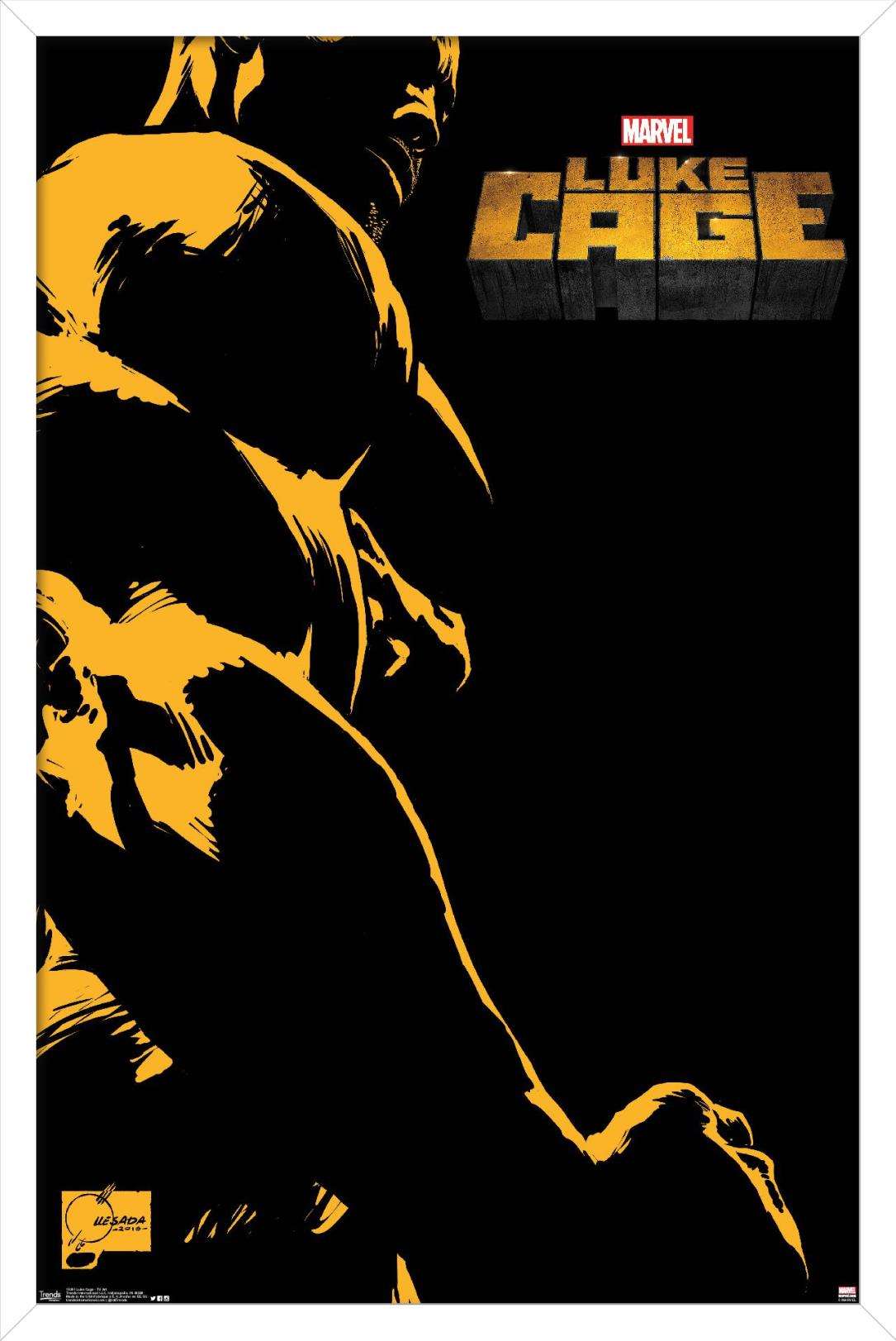 Marvel Comics TV - Luke Cage - One Sheet Wall Poster, 14.725" x 22.375", Framed